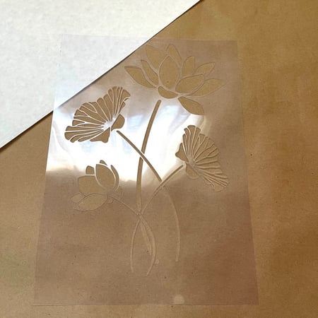 استنسل مفرغ - ورد