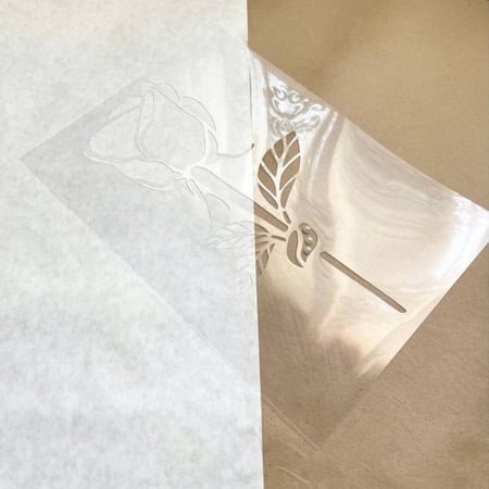 استنسل مفرغ - ورد