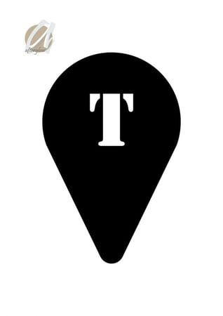 استنسل مفرغ حرف T