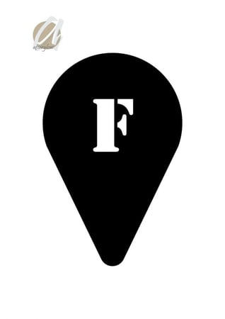 استنسل مفرغ حرف F