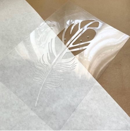 استنسل ريشة مفرغ - اشكال متنوعة