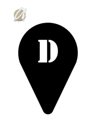 استنسل مفرغ حرف D