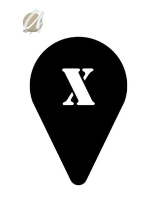 استنسل مفرغ حرف X