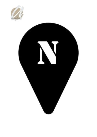 استنسل مفرغ حرف N