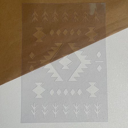 استنسل مفرغ - زخارف تراثية
