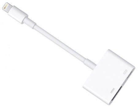 ابل وصلة اتش دي ام اي للايفون HDMI iphone ضمان حاسبات العرب سنتين