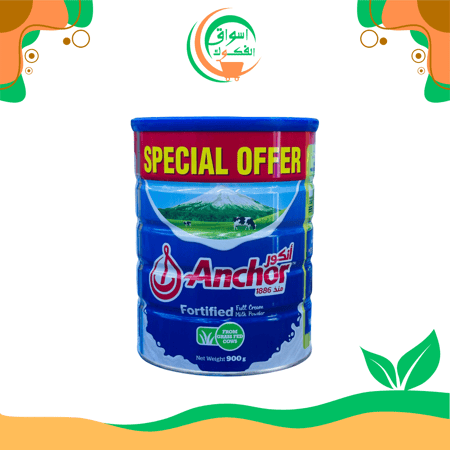 انكور حليب مجفف كامل الدسم 900 جم anchor milk powder