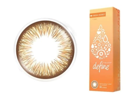 عدسات ديفاين اليومية 30 حبة - عسلي Honey