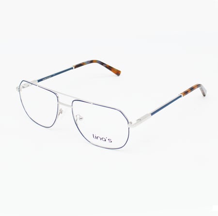 نظارة ليناس فخمة بتصميم خفيف واذرع زرقاء جذابة