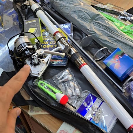 عرض العدة المتكاملة - سنارة صيد بكامل عدتها