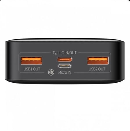 بيسوس - بطارية متنقلة بسعة 20.000 بقوة 15واط+ 5 كيابل مايكرو من شركة راف باور