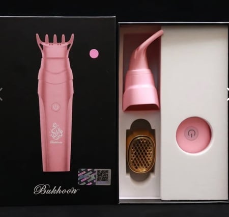 مبخرة الكترونية ذكية من BAKHOOR- وردي