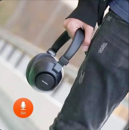 بورودو - سماعة رأس ساوندتيك لاسلكية - أسود