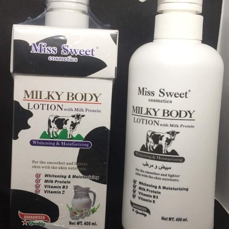 لوشن حليبي مبيض ومرطب للجسم miss tooty