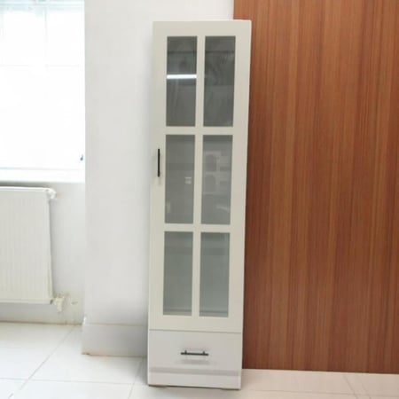 دولاب بلس ملابس خشب لون أبيض