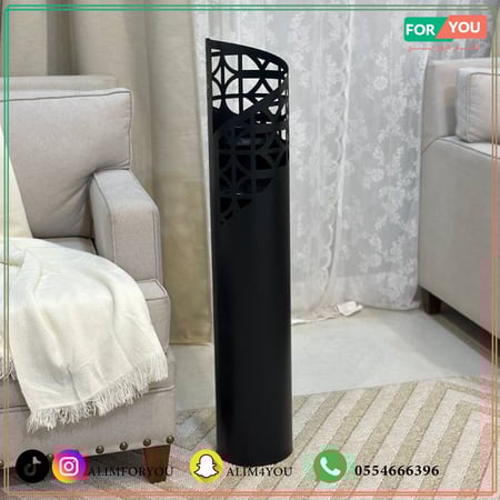 مبخرة حديد بلون أسود 100*20سم