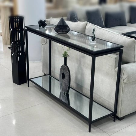 مدخل حديد دورين زجاج شفاف