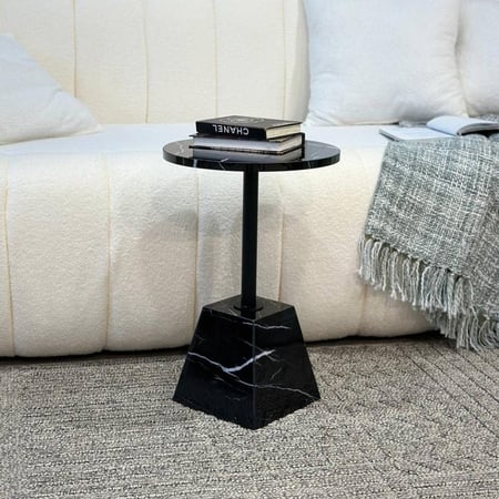 طاولة خدمة دائري بديل رخام