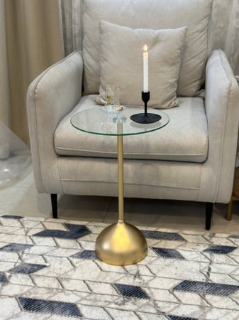 طاولة خدمة زجاج