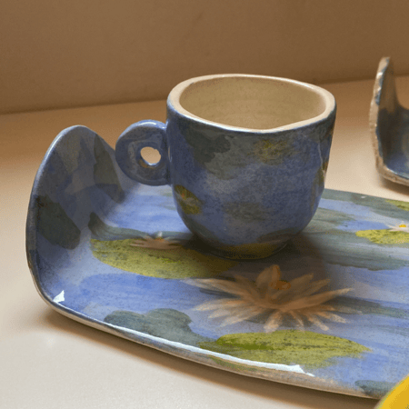 كوب اسبريسو #81 مع صحن كبير