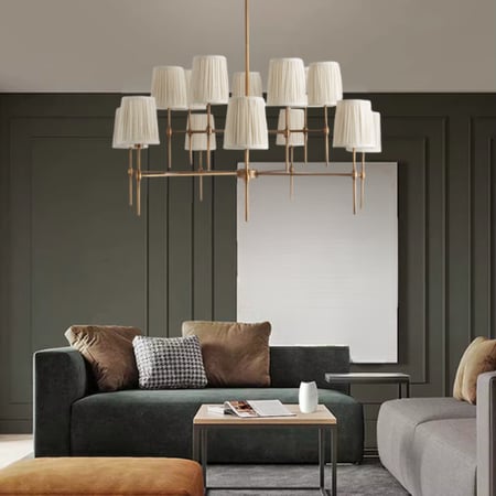 ثريات كلاسيك سقف طربوش ذهبي