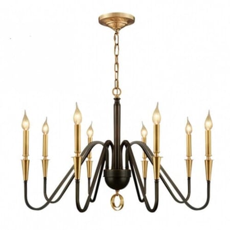 ثريا سقف شمعية كلاسيك ذهبي واسود