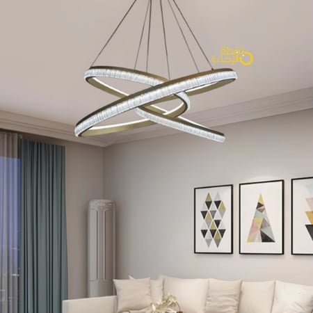 نجف سقف مودرن ستايل اوروبي 3 اضاءات - ثريات مودرن - نجف مودرن - ثريات