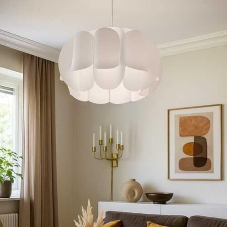 ثريا سقف مودرن ابيض اكريليك