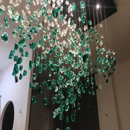 ثريا أحجار كريستال مودرن لإنارة غرفة المعيشة