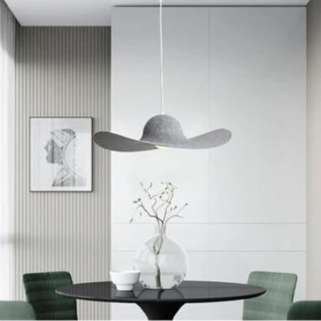 ثريا سقف قبعة من اللباد علي الطراز الياباني