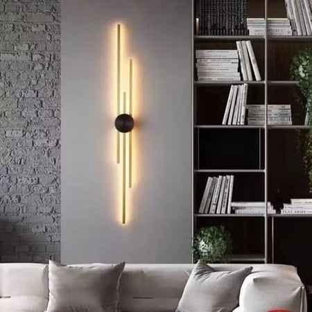 اضاءة جدارية مودرن ليد 90 سم اضاءة اصفر LED