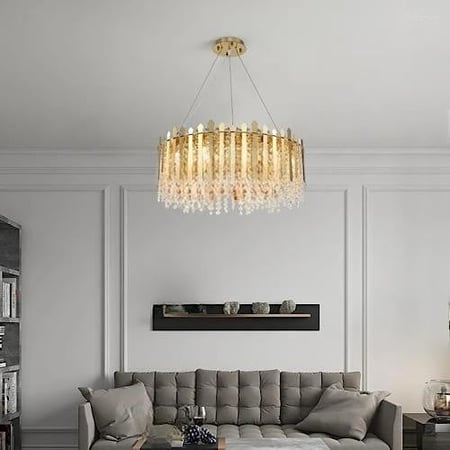 ثريات سقف مودرن ذهبي - متجر نقطة الاضاءة