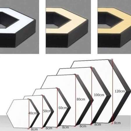 ثريات سقف مودرن سداسية اكريليك 3 اضاءات ليد