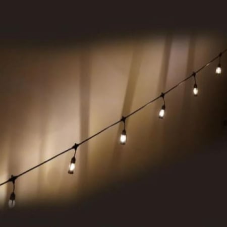 عقود لمبات فوانيس 5 متر اسود - فانوس رمضان - فوانيس رمضان - فوانيس