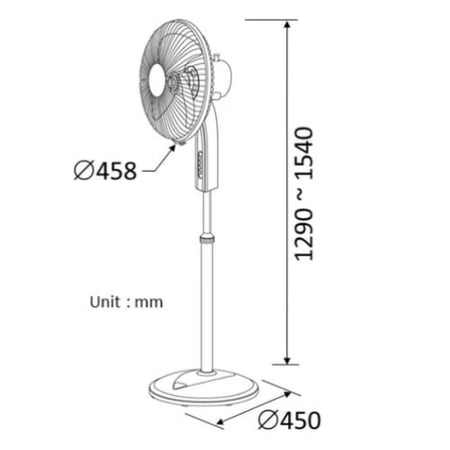 مروحة عمودية kdk P40U - مروحة تبريد - مراوح - مراوح عمودية