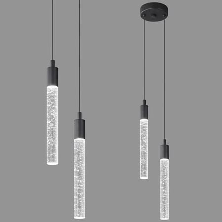 ثريا مودرن علاقي مجوز لونين ذهبي و اسود- 3 اضاءات ليد LED