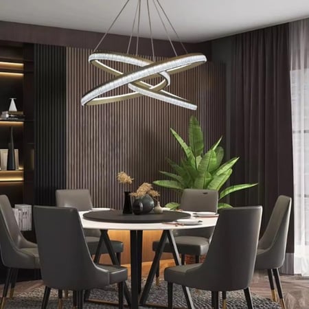 ثريا سقف مودرن ستايل اوروبي 3 اضاءات ليد - ثريات سقف - نجف سقف - نجفات