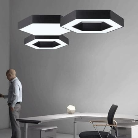 نجفات سقف مودرن سداسية اكريليك 3 اضاءات ليد