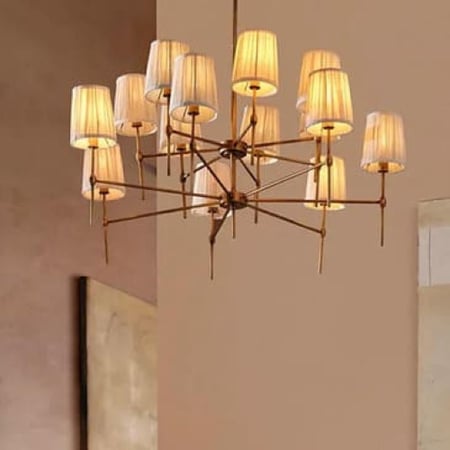 ثريا سقف كلاسيك طربوش ذهبي