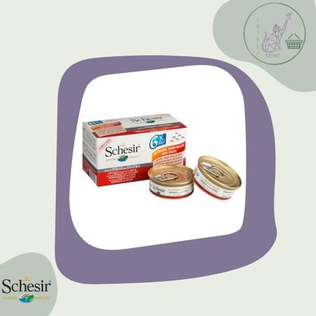 شيزر معلبات متعددة دجاج مع البط للقطط 50x6غ