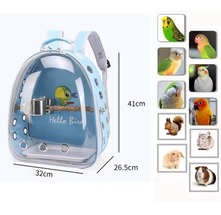 حقيبة ظهر  للطيور والببغوات والقطط والحيوانات الاليفة