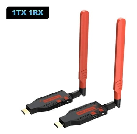 150M Wireless HDMI Transmitter Receiver Display Dongle lموسع إشارة HDMI لا سكي عالي الجودة لمسافة تصل الى 150متر
