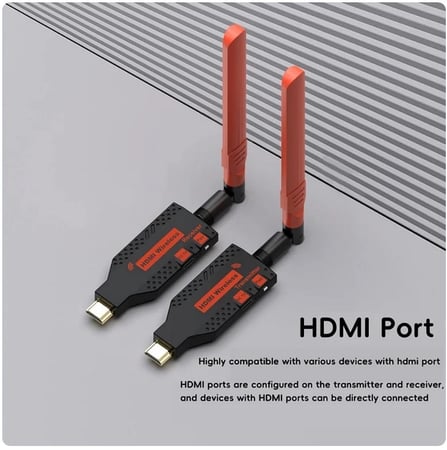 150M Wireless HDMI Transmitter Receiver Display Dongle lموسع إشارة HDMI لا سكي عالي الجودة لمسافة تصل الى 150متر