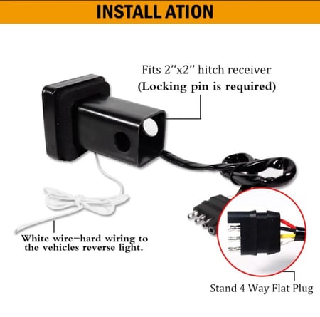 كشاف LED مكان الهوك الخلفي