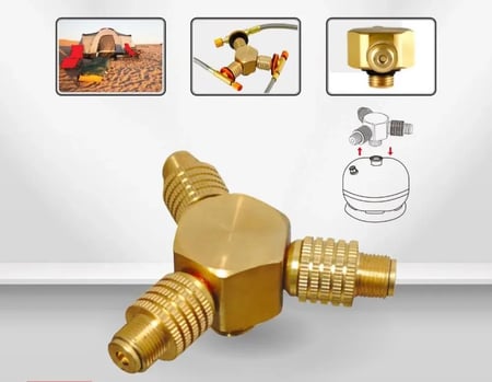 قسام غاز ثلاثي محبس