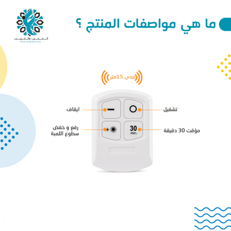 إنارة داخلية 3 لمبات بريموت سداسي أبيض - متجر العجيب والغريب