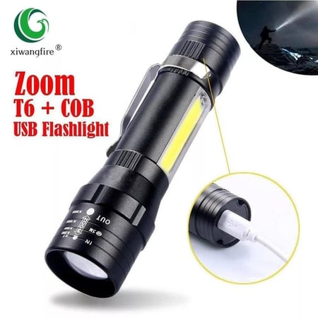 كشاف يدوي عدسة وشريحة دي تي