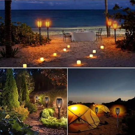 لمبة شعلة نارية غرس على الطاقة الشمسية - متجر العجيب والغريب