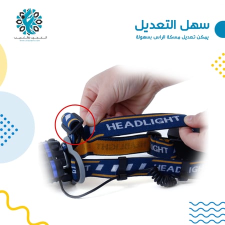 كشاف رأس 8 عدسات - متجر العجيب والغريب