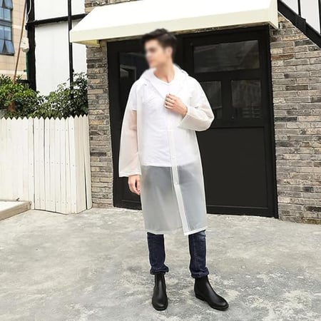 غطاء مطر شفاف